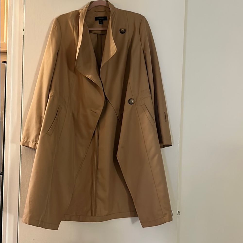 Tan trench coat